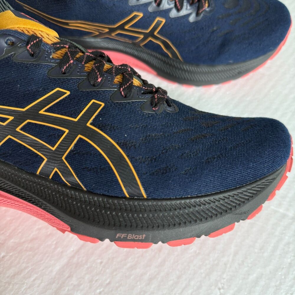 Asics GT 2000 11 Trail Running Shoes Blue/Papaya Womens Sz 9.5 Wide - Picture 13 of 13